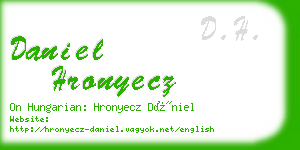 daniel hronyecz business card